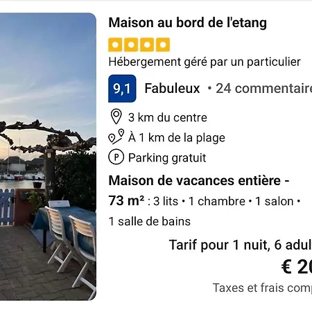 Maison 8 Personnes Au Bord De L'etang *